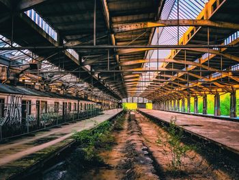 Interior of abandoned building