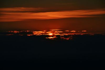 Sunset over landscape