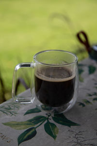 Close-up of drink on table