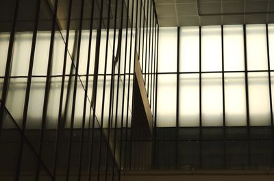 Full frame shot of glass window in building