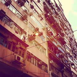 Low angle view of building against sky