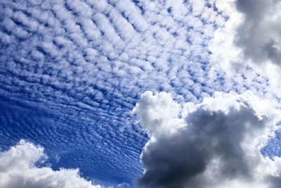 Low angle view of clouds in sky