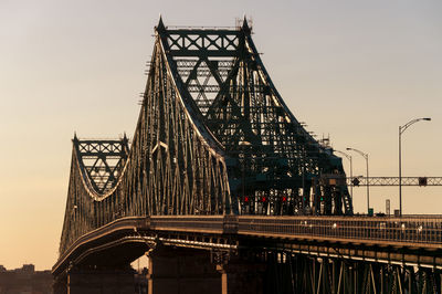 View of bridge against sky during sunset