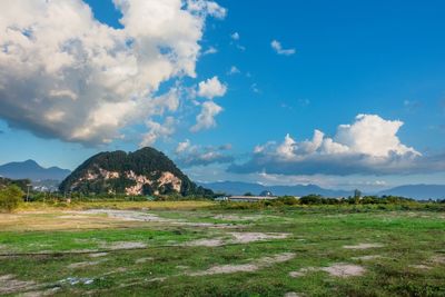 Scenic view of landscape against sky