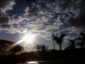 Low angle view of cloudy sky