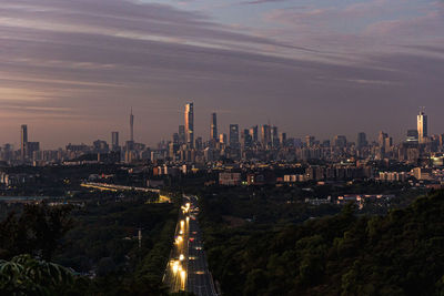 Aerial view of cityscape