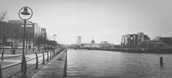 View of river against clear sky