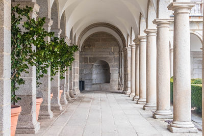 Corridor of historic building