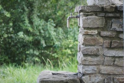 Close-up of brick wall