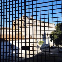 Low angle view of modern building against sky