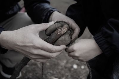 Close-up of human hands