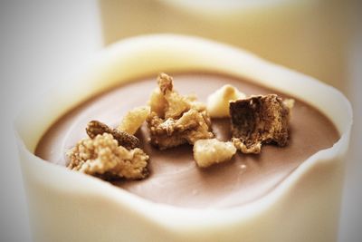 Close-up of breakfast served in plate