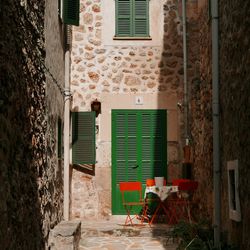 Entrance of building