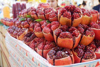 Close-up of fruits in container