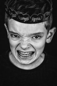 Close-up portrait of a boy