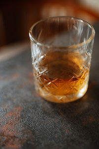 Close-up of drink on table