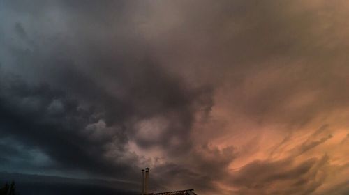 Low angle view of storm clouds in sky