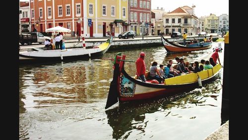 Boats in river