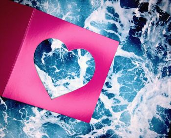 High angle view of ice cream over swimming pool