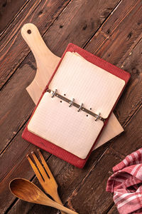 High angle view of pencil on table