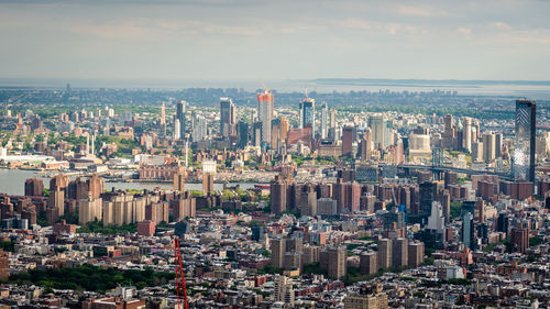 Aerial view of buildings in city