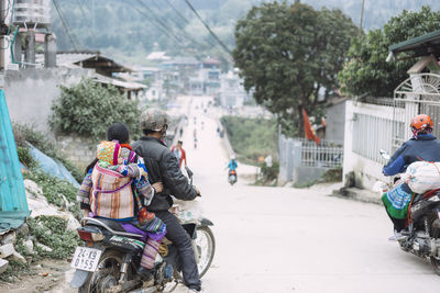 Close up of woman on road