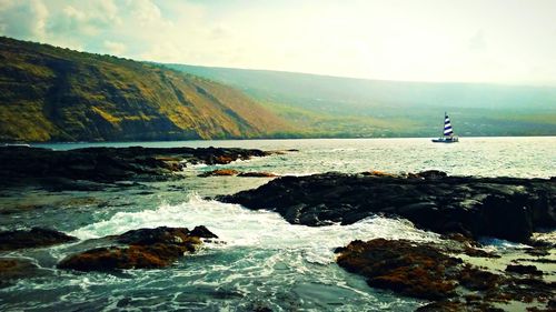 Scenic view of sea