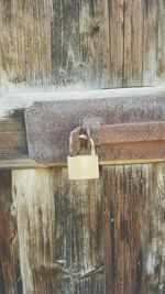 Close-up of wooden door