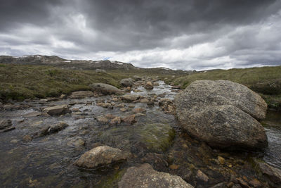 Scenic view of landscape against sky