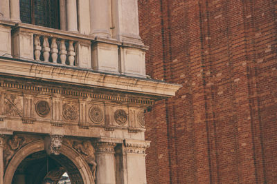 Low angle view of historical building