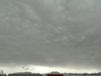 Low angle view of storm clouds in sky