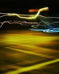 Light trails at night