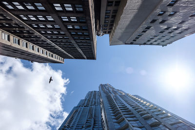 Low angle view of buildings against sky