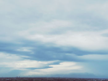 Low angle view of cloudy sky