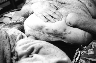 Close-up of woman hand with tattoo