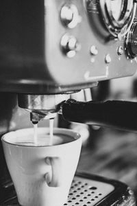 Close-up of coffee maker