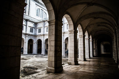 Corridor of historic building