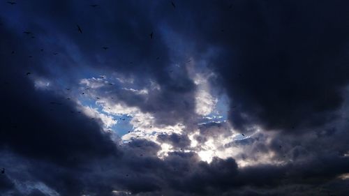 Low angle view of clouds in sky