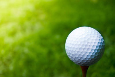 Close-up of ball on grass