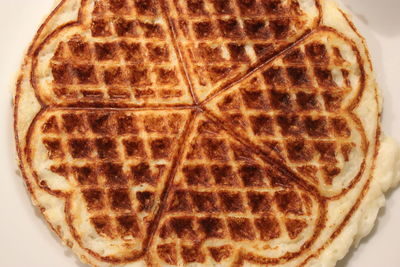 High angle view of ice cream in plate