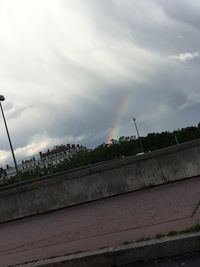 Cloudy sky over sea