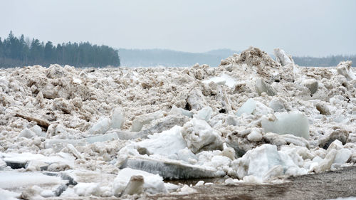 Glaciers during winter