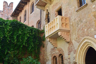 Low angle view of old historic building