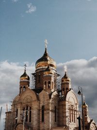 Low angle view of church against sky