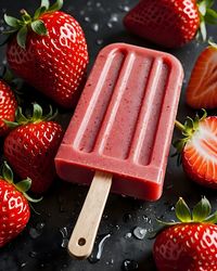 Close-up of strawberries on table