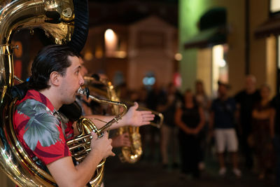 People playing music concert