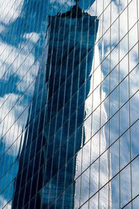 Low angle view of glass building