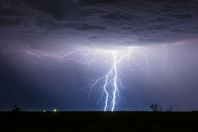 Low angle view of sky at night