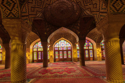 Interior of temple