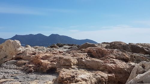 View of rock formations